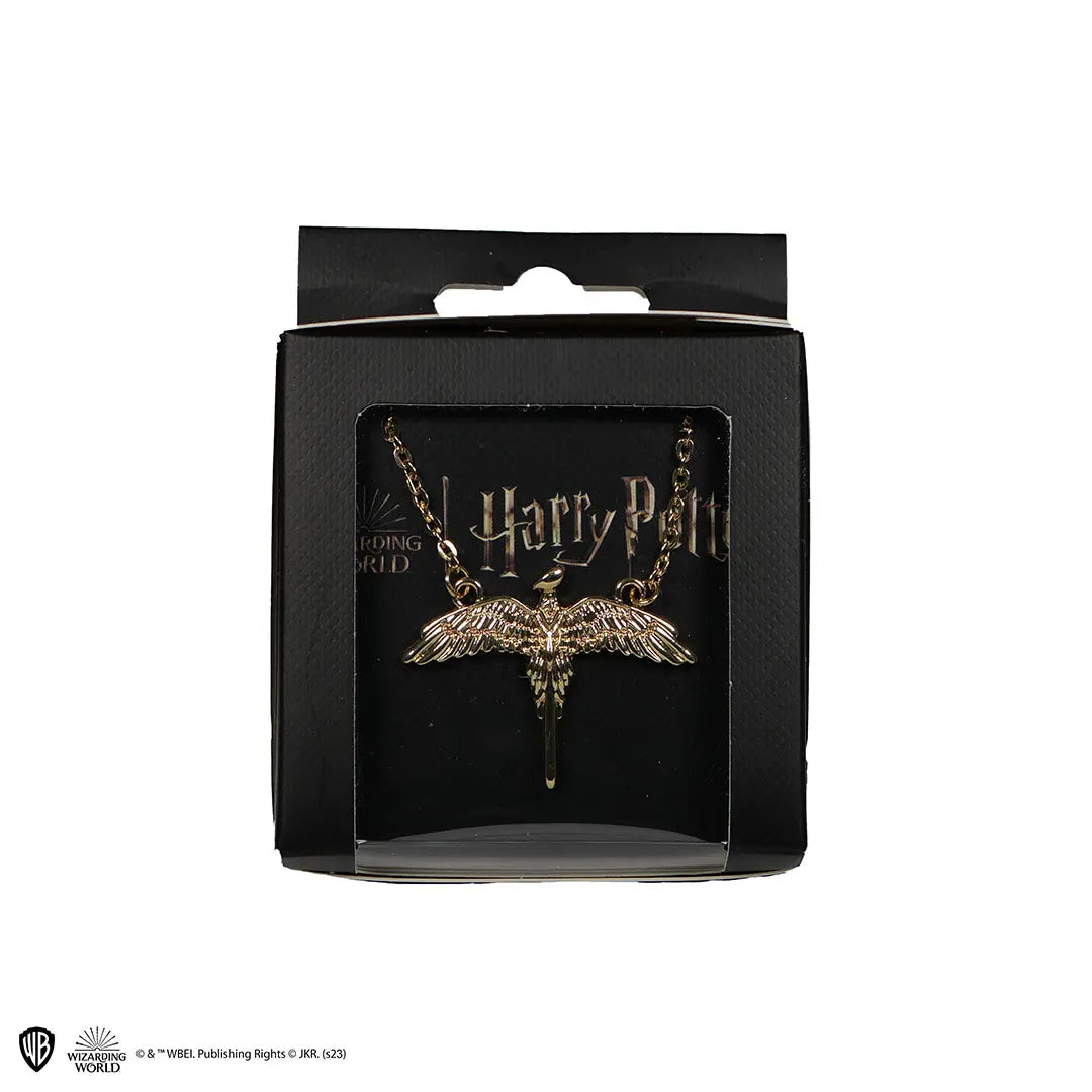 Harry Potter Golden Fawkes necklace - Olleke Wizarding Shop Amsterdam