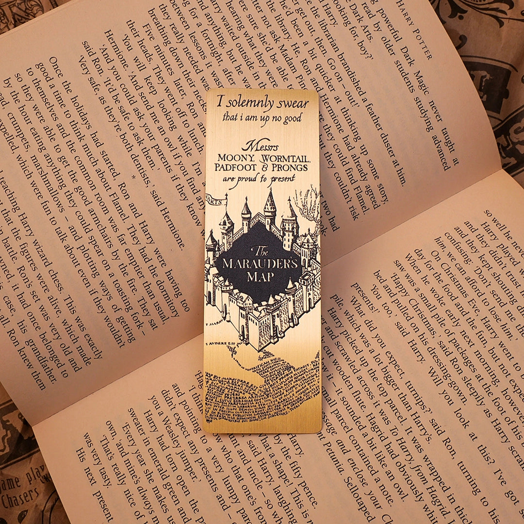 The Marauder’s Map Metal bookmark