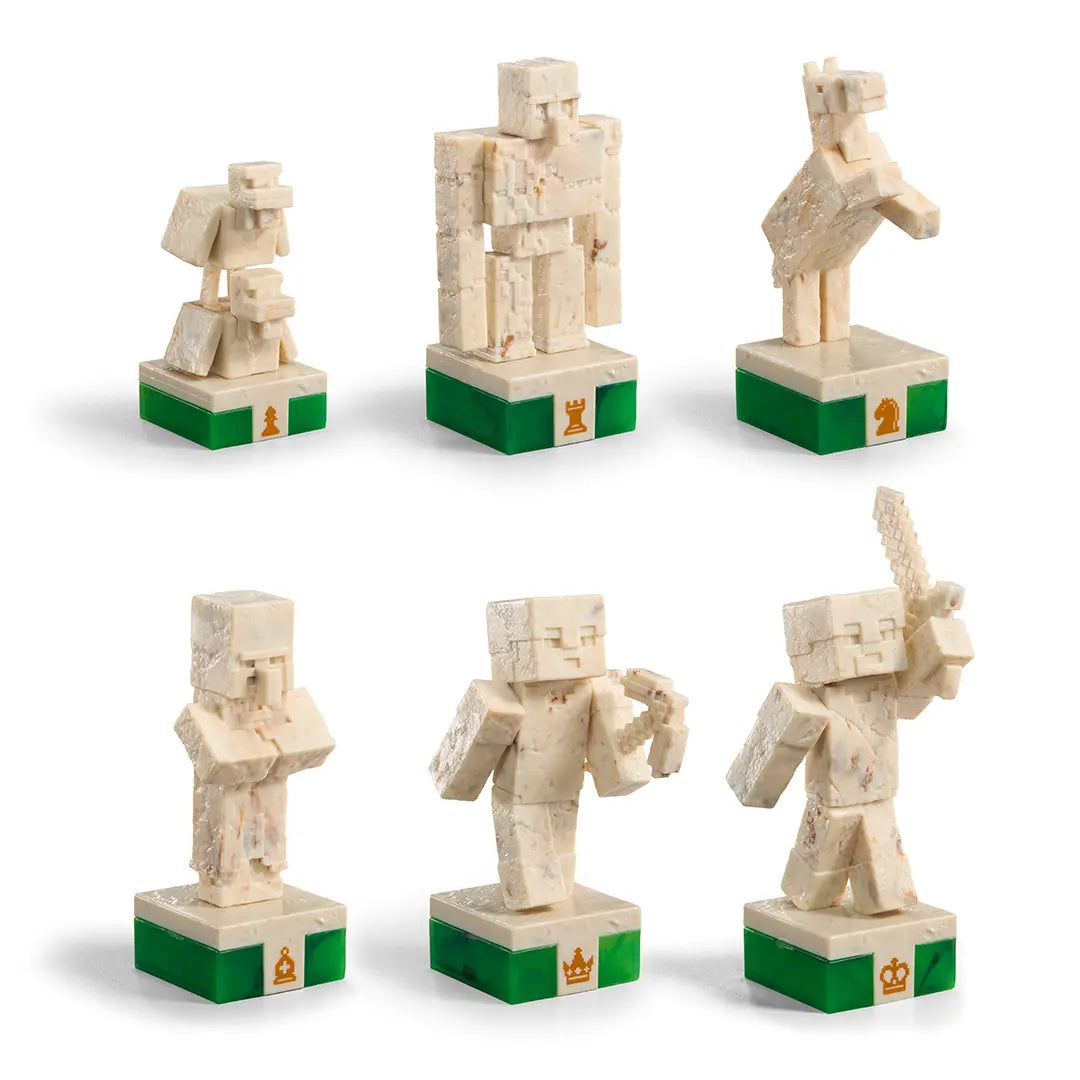 Minecraft Chess Set Overworld Heroes vs. Hostile Mobs