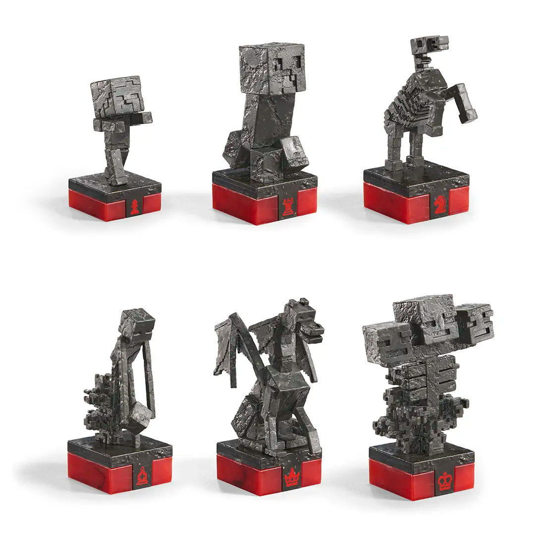 Minecraft Chess Set Overworld Heroes vs. Hostile Mobs