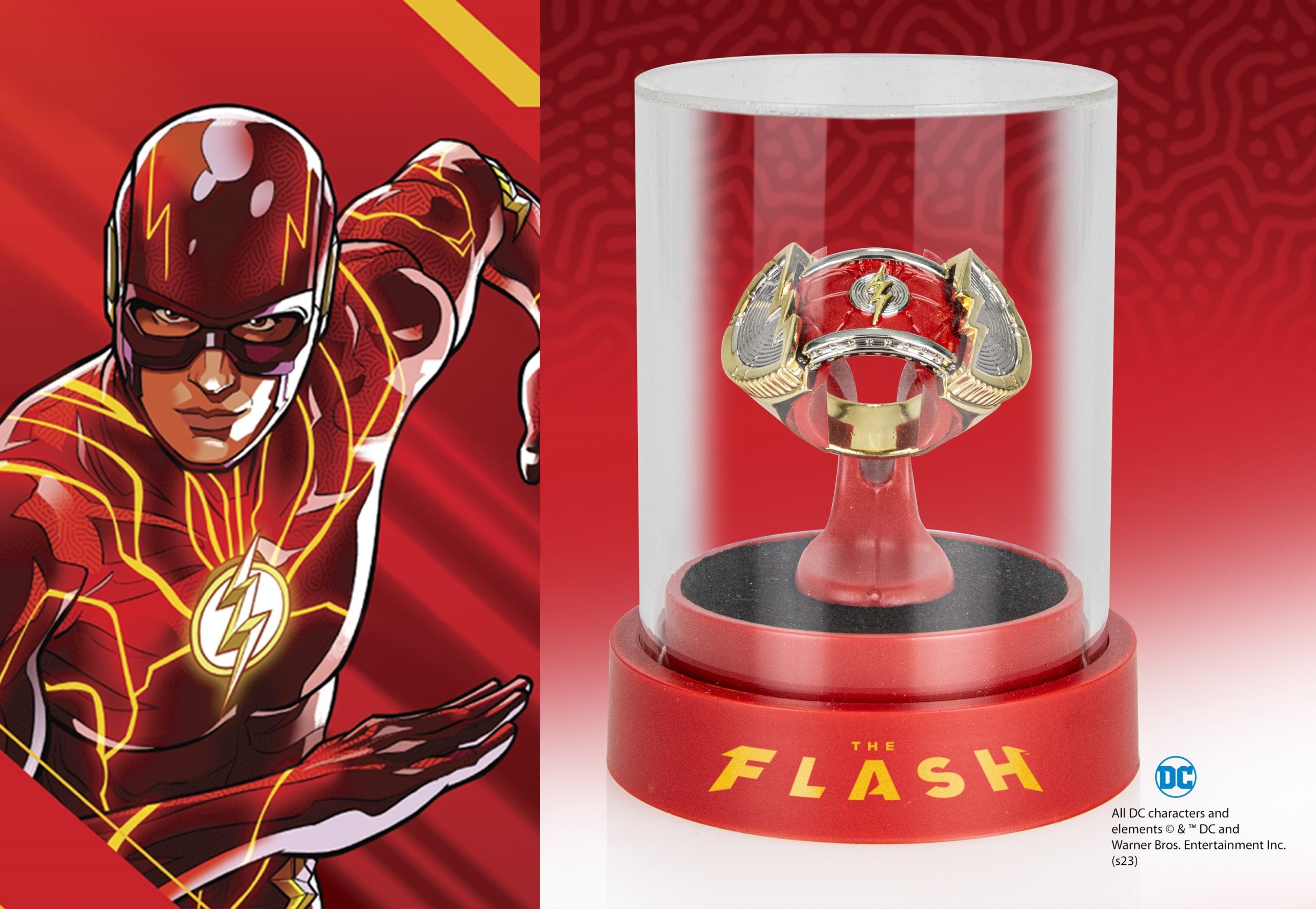 La bague et l'affichage du flash