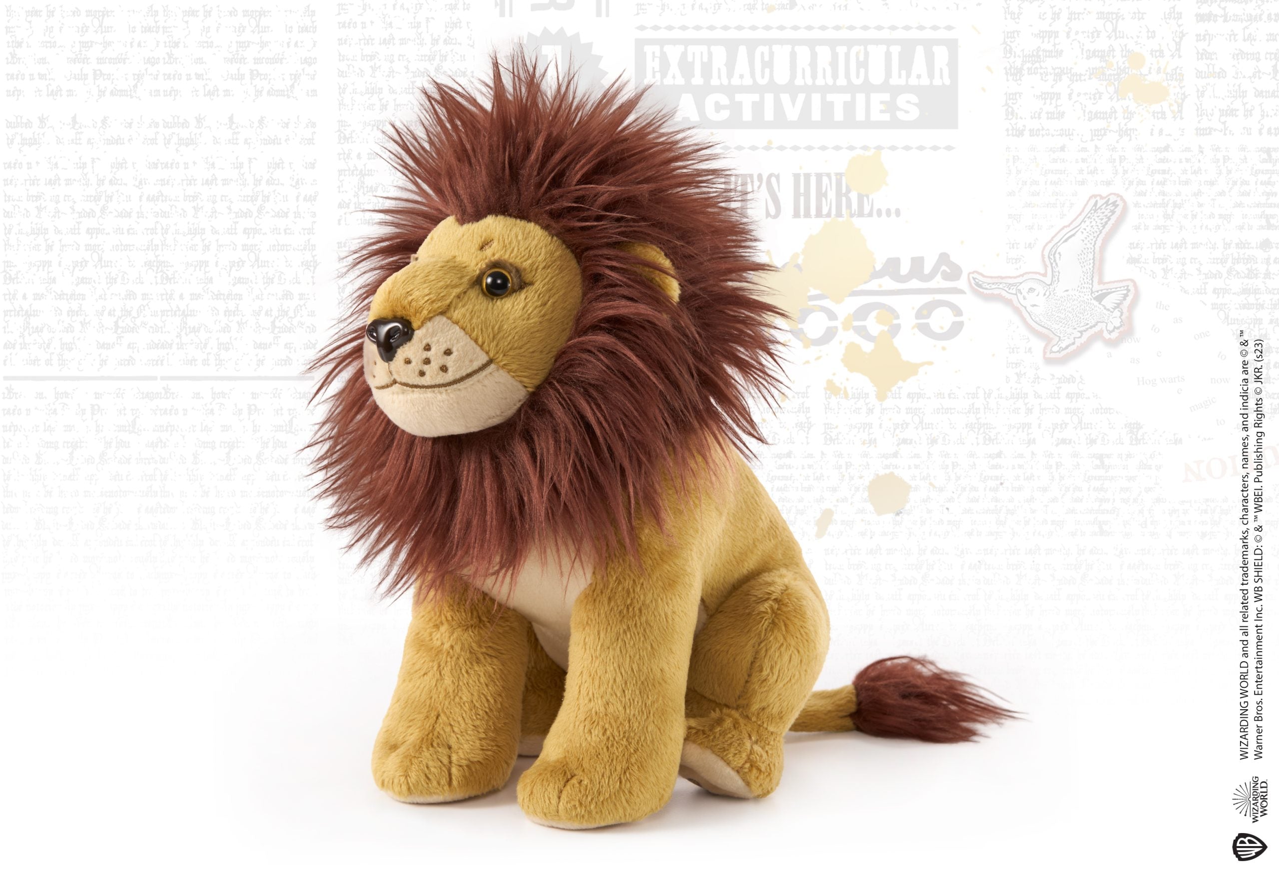 Peluche mascotte lion de Gryffondor