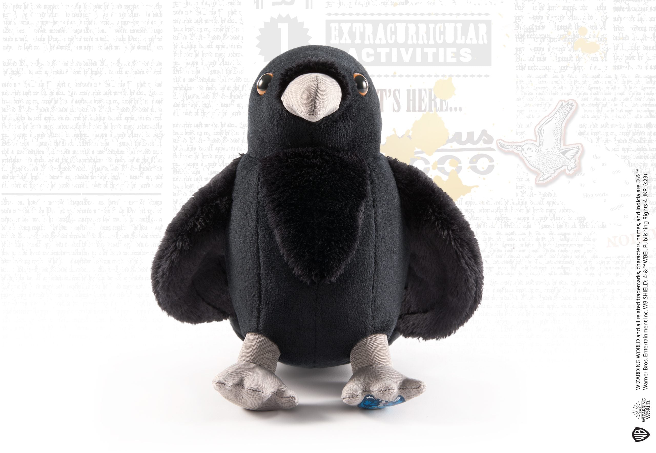 Peluche mascotte corbeau de Serdaigle