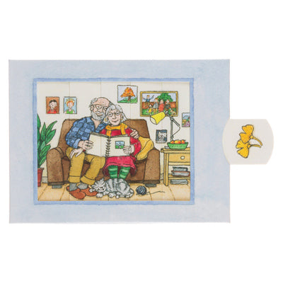 Growing old slide card - Olleke Wizarding Shop Amsterdam