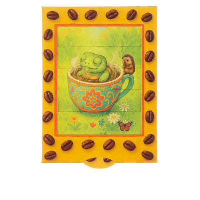 Coffee with friends slide card - Olleke Wizarding Shop Amsterdam