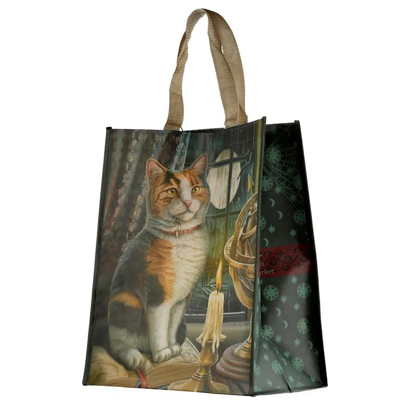 Adventure Awaits Cat Shopping Bag