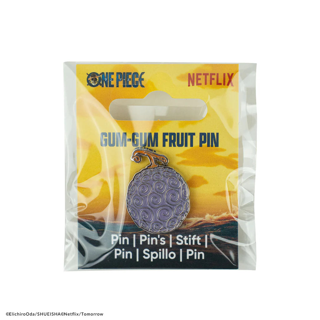 One Piece Gum Gum fruit pin badge