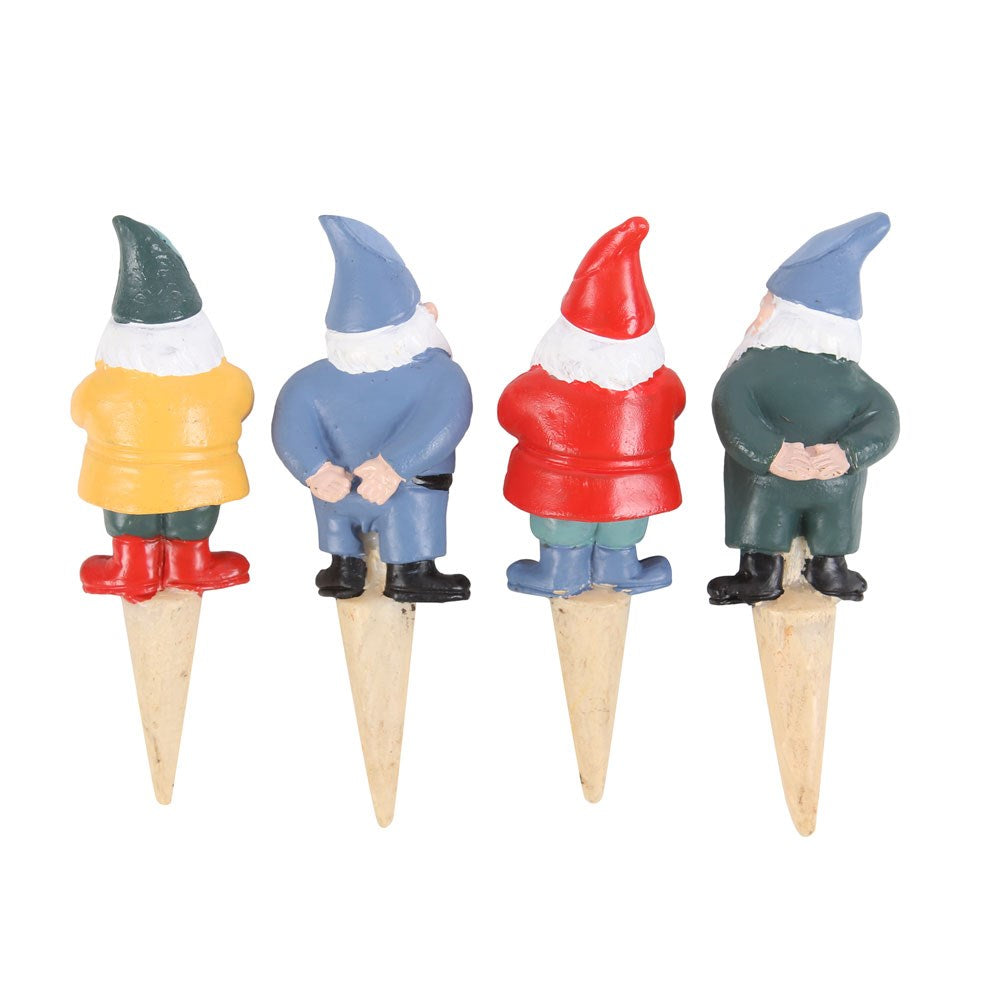 Set van 4 Mini Gnome Plant Pot Pals