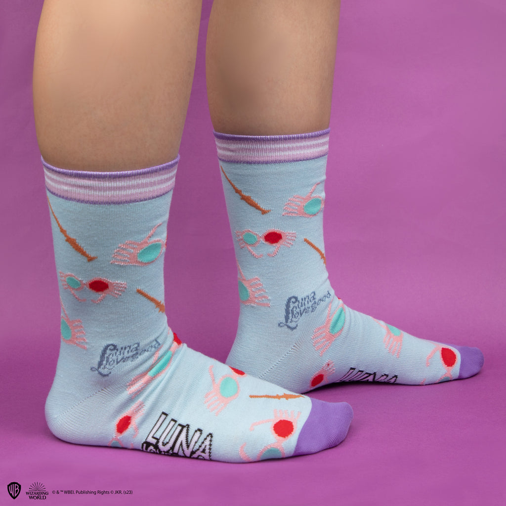 Harry Potter Set of 3 Luna Lovegood Socks