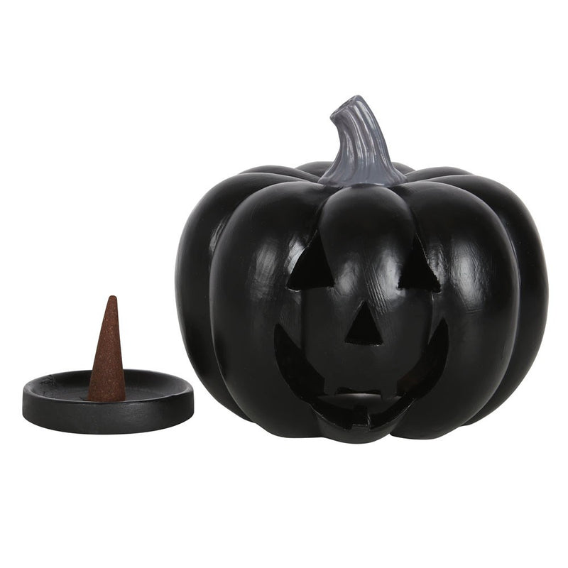 Black Pumpkin Halloween Incense Cone Holder