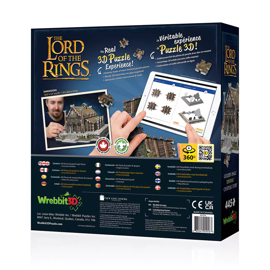 The Lord of the Rings Golden Hall Edoras - 3D Puzzle