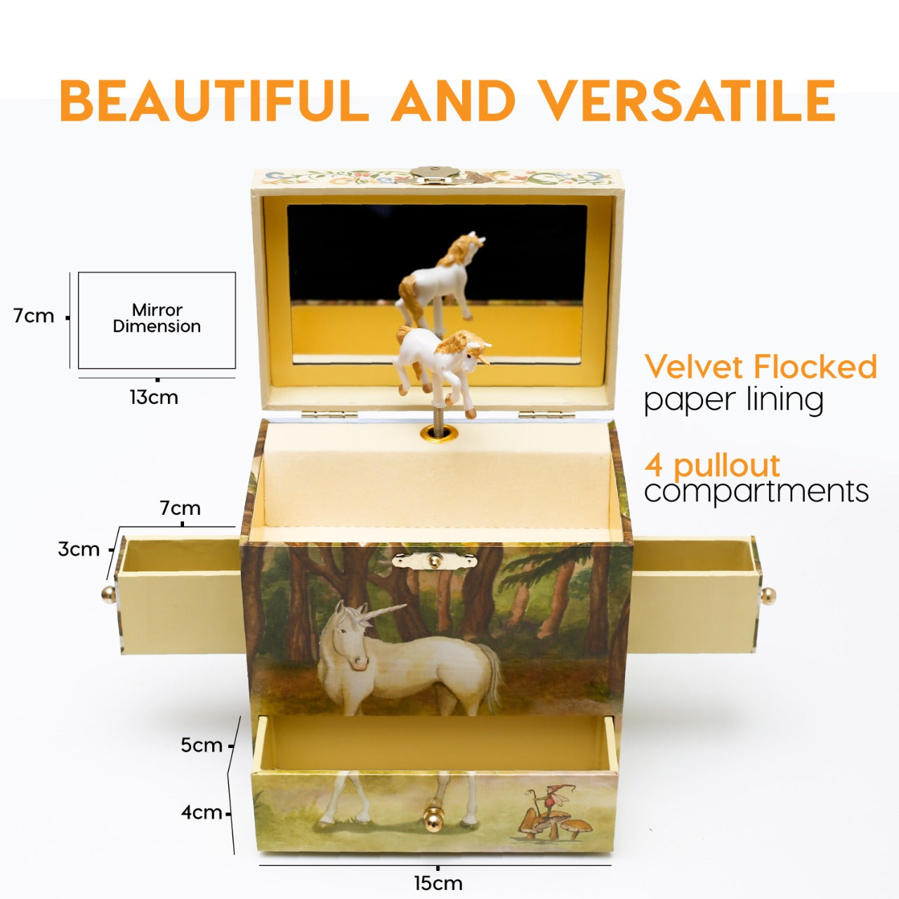 Unicorn Music Box - Olleke Wizarding Shop Amsterdam