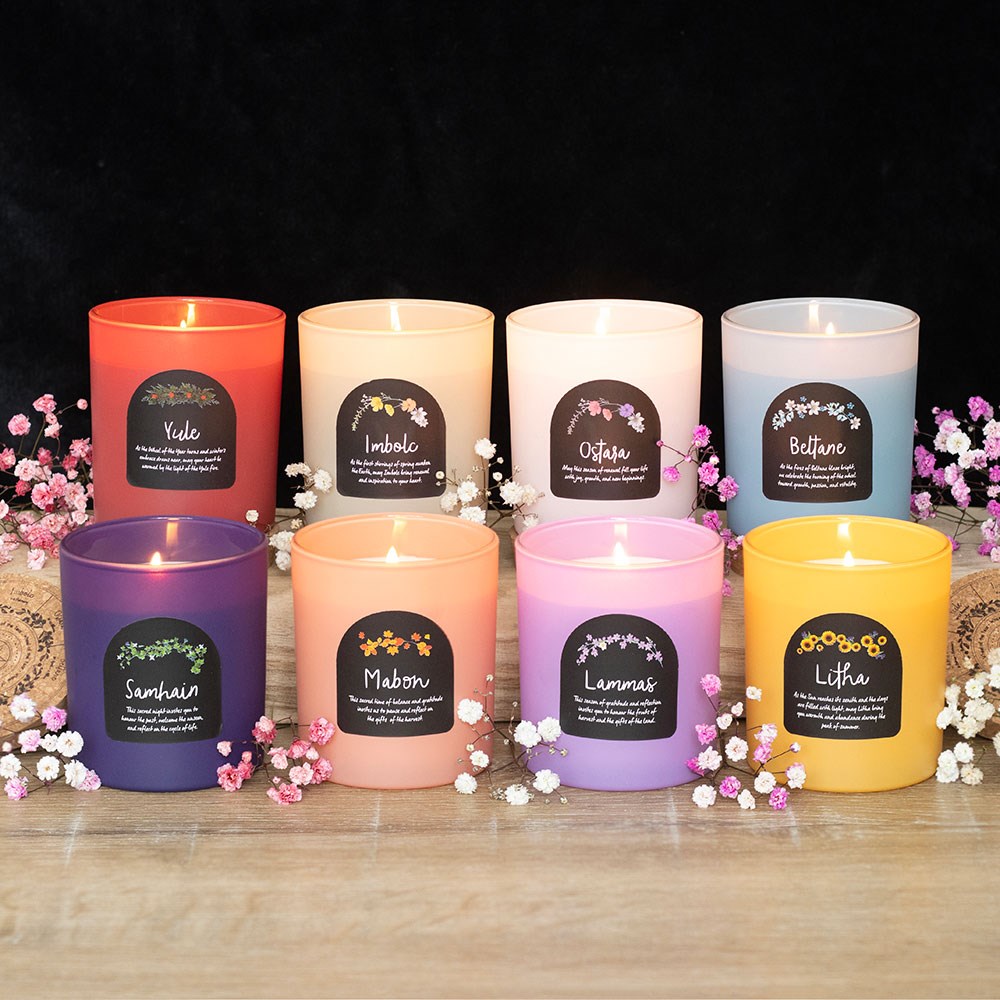 Set of 8 Wheel of the Year Candles - Olleke Wizarding Shop Amsterdam