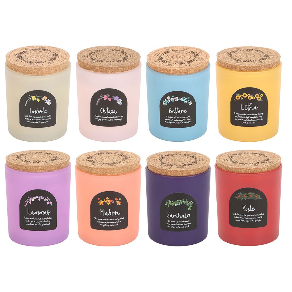 Set of 8 Wheel of the Year Candles - Olleke Wizarding Shop Amsterdam
