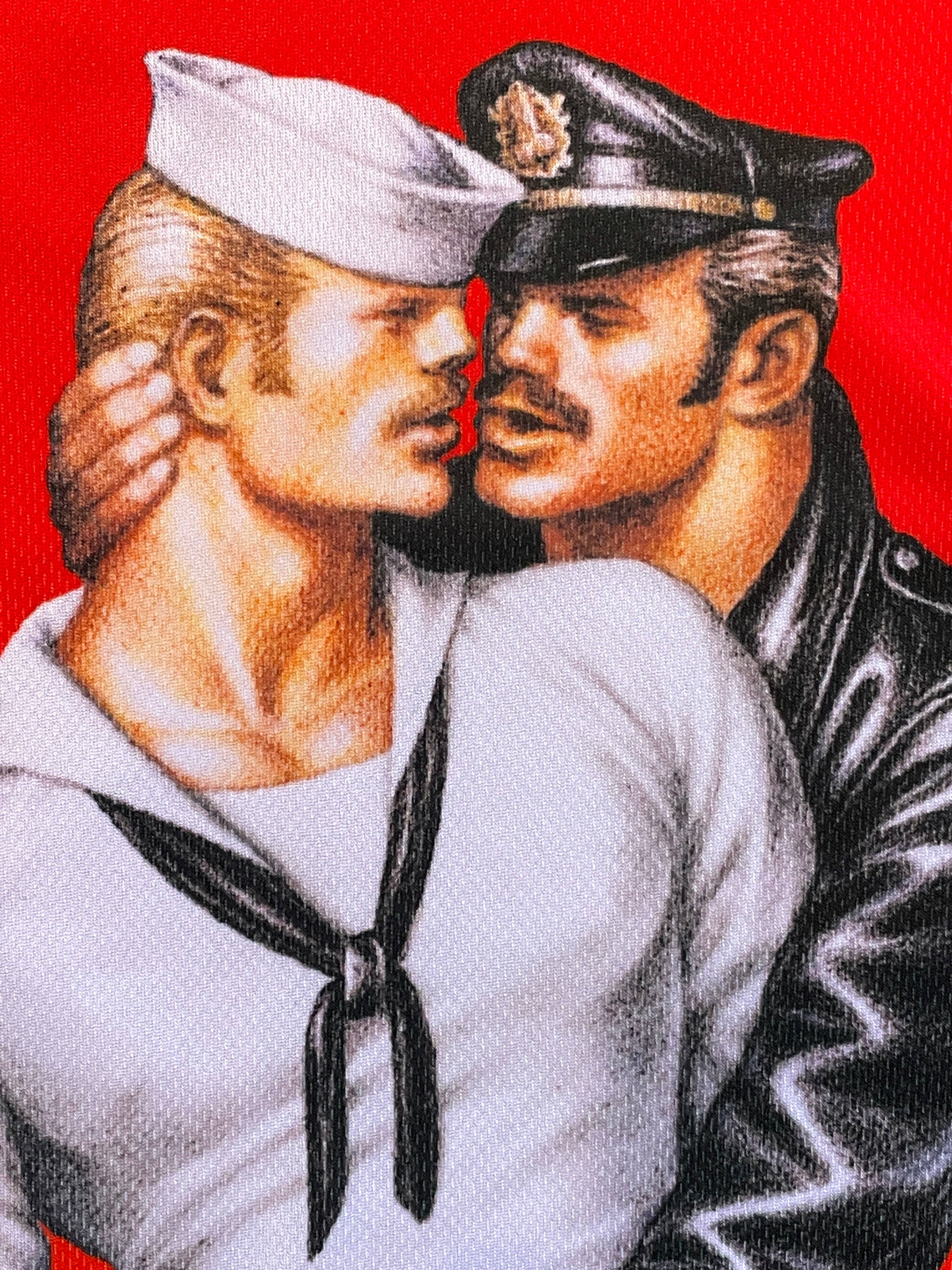 Tom of Finland tanktop van mesh — „Slutty Sailor”: Klein