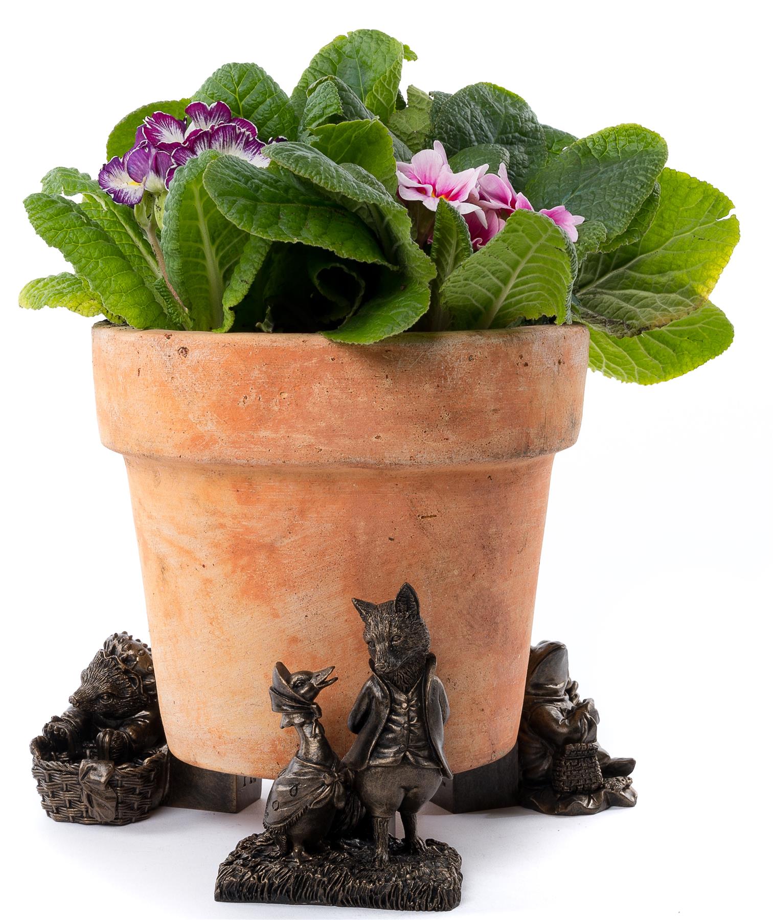 Beatrix Potter Jemima Puddle-Duck en vrienden plantenpot voeten