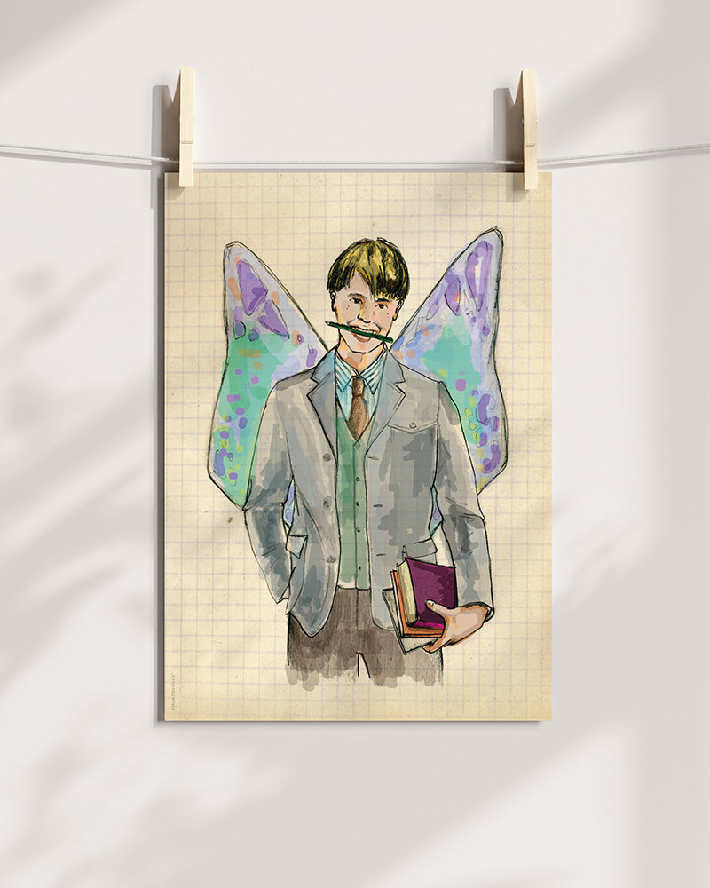Bookelf Art Print