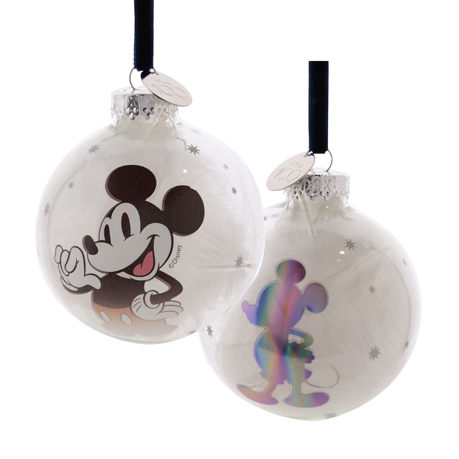 Disney 100 Glazen Kerstbal - Mickey Mouse