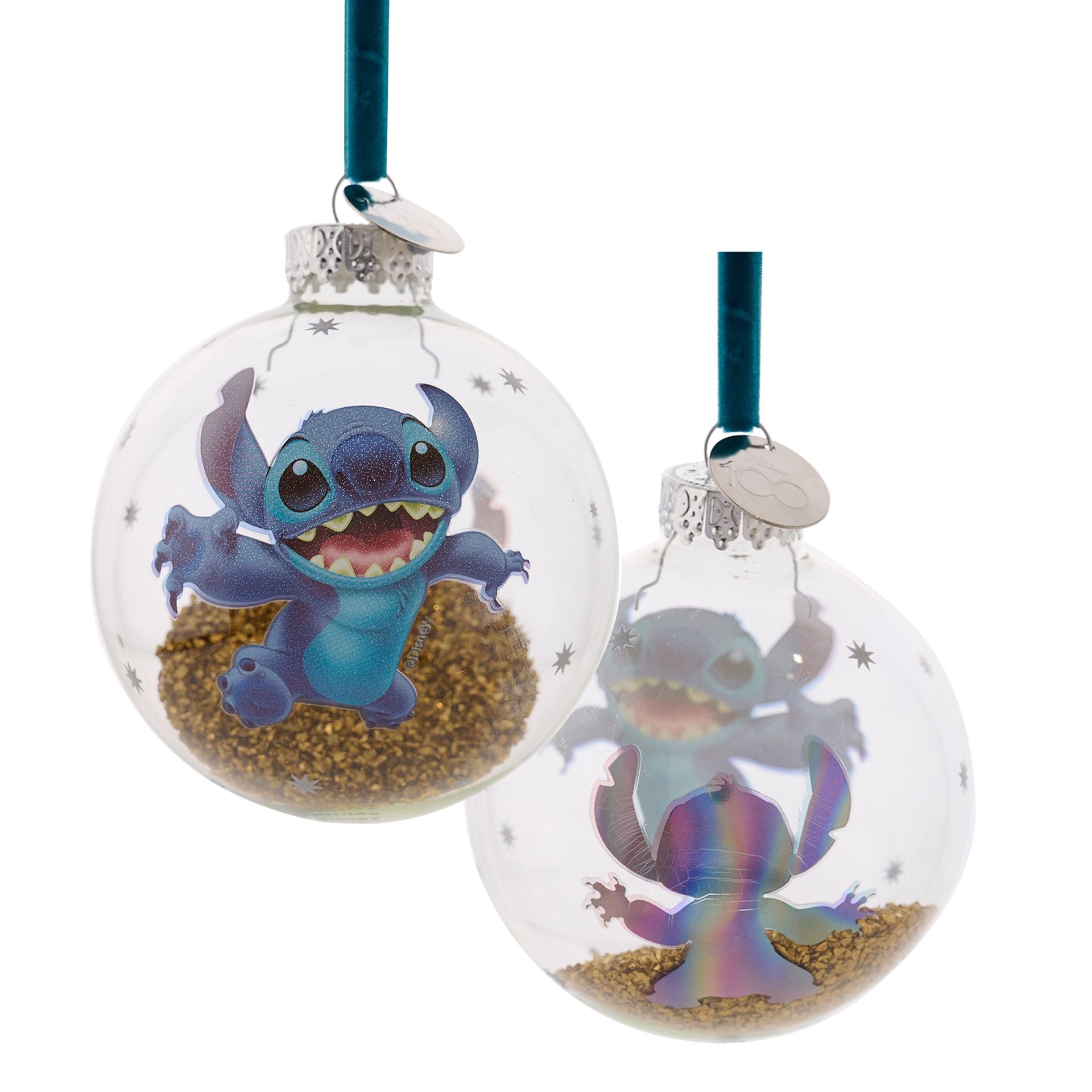 Disney 100 Glass Bauble - Stitch