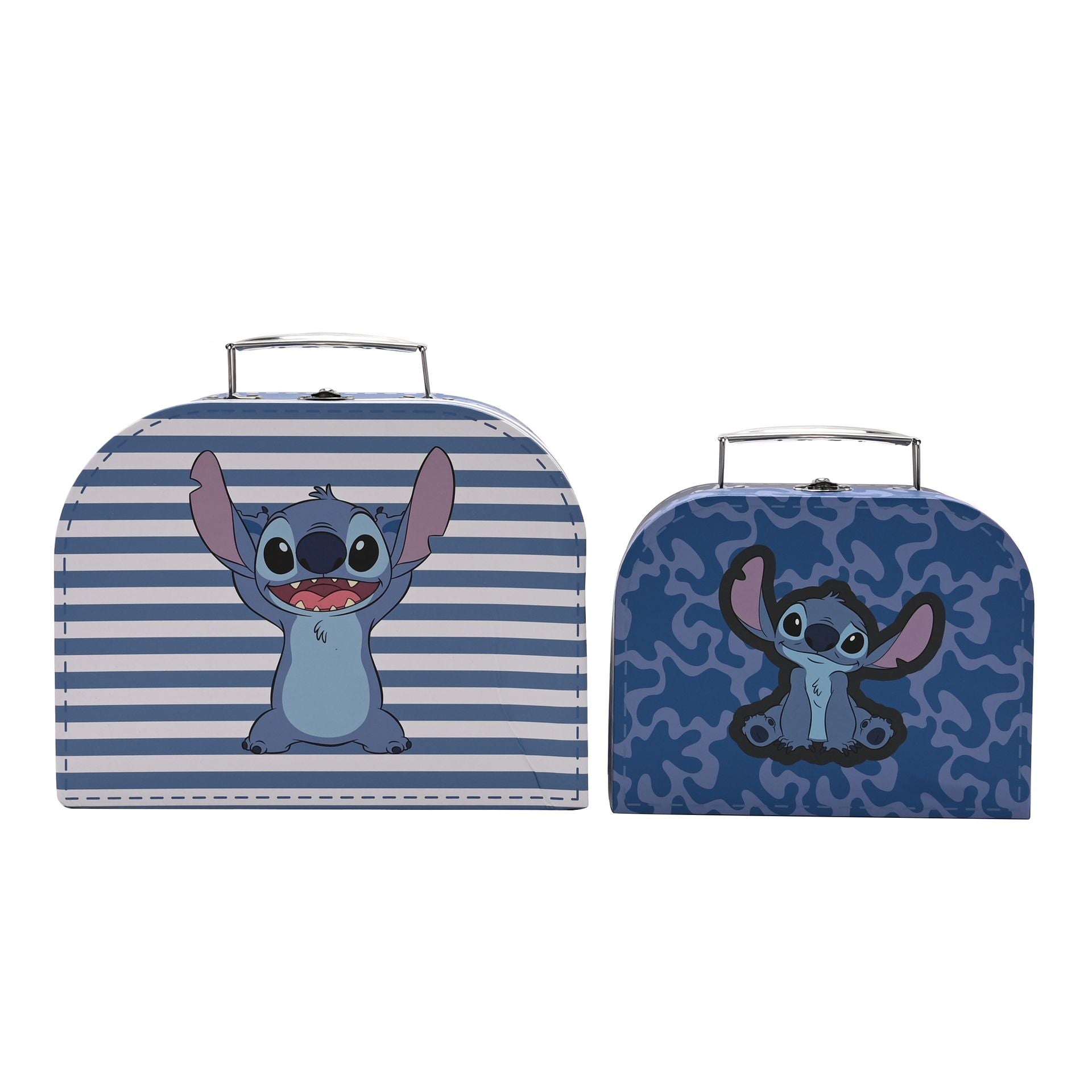 Lot de 2 boîtes de rangement pour valises Disney Icon Stitch