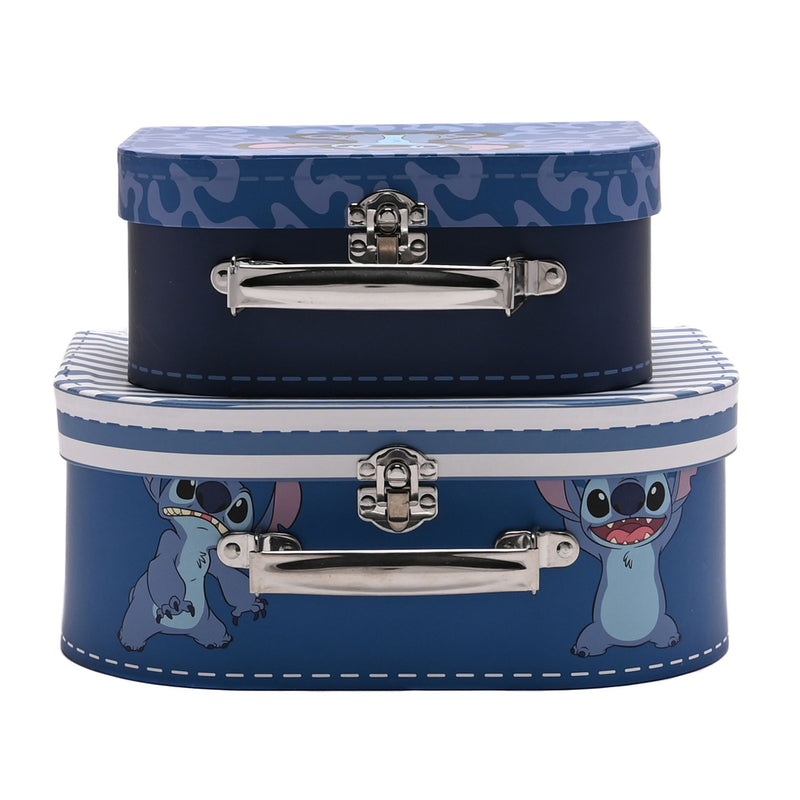 Disney Icon Stitch Set of 2 Suitcase Storage Boxes