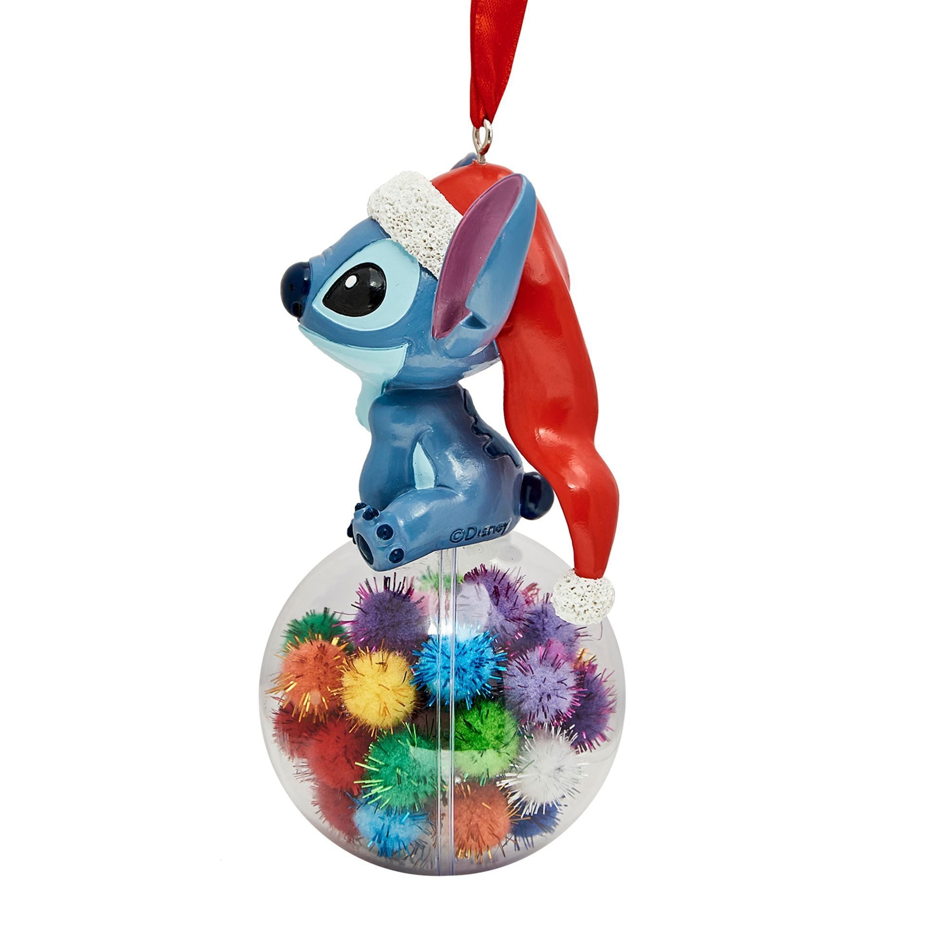 Disney Stitch on A Bauble Resin Hanging Decoration