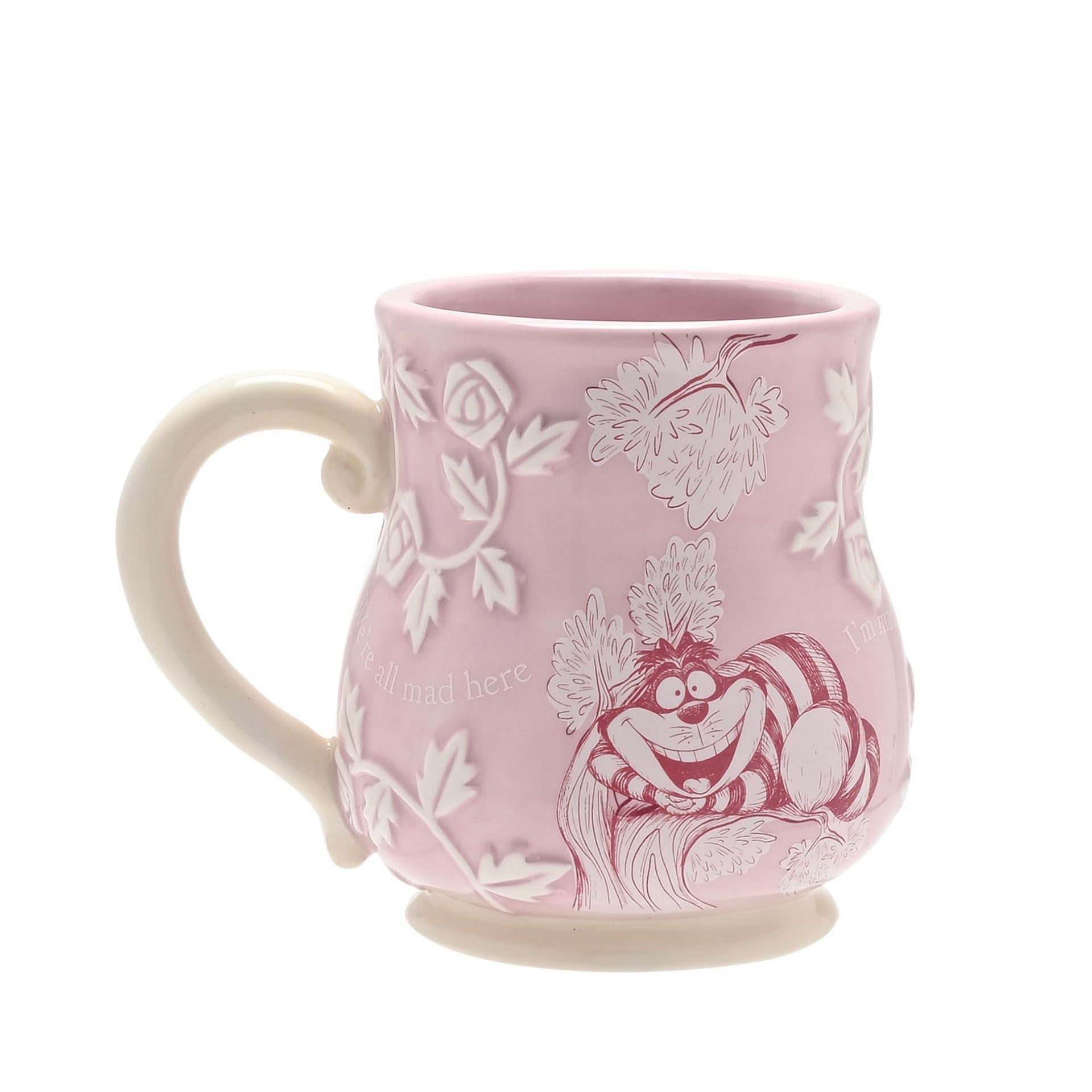 Disney Alice in Wonderland Embossed Mug - Cheshire Cat