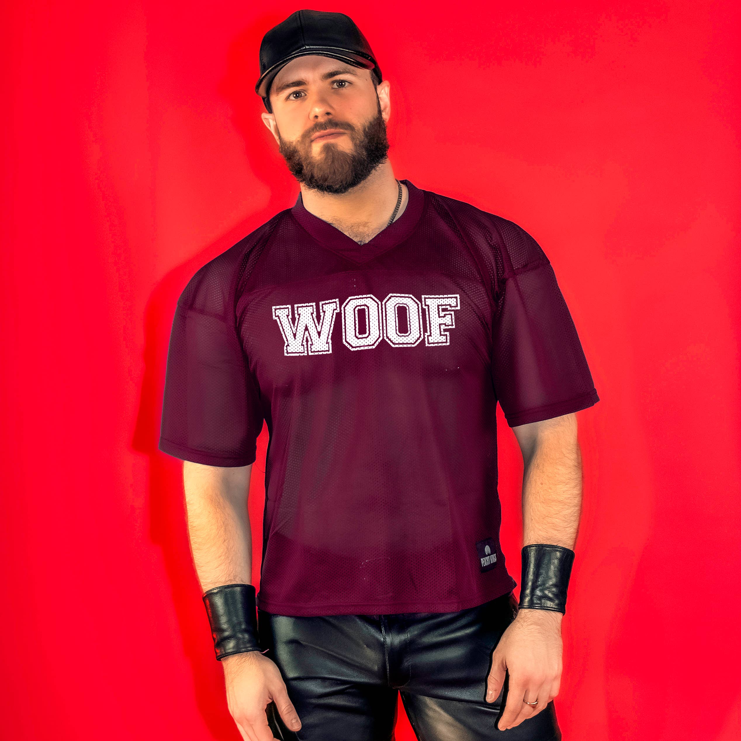 "WOOF" mesh voetbalshirt: M