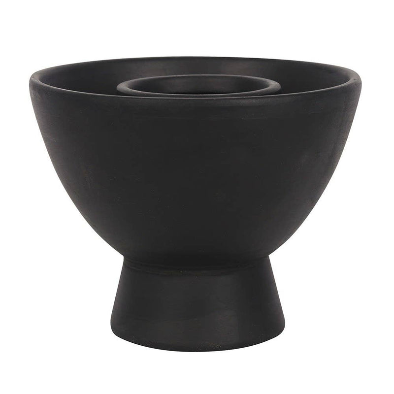 Black Pentagram Terracotta Smudge Bowl
