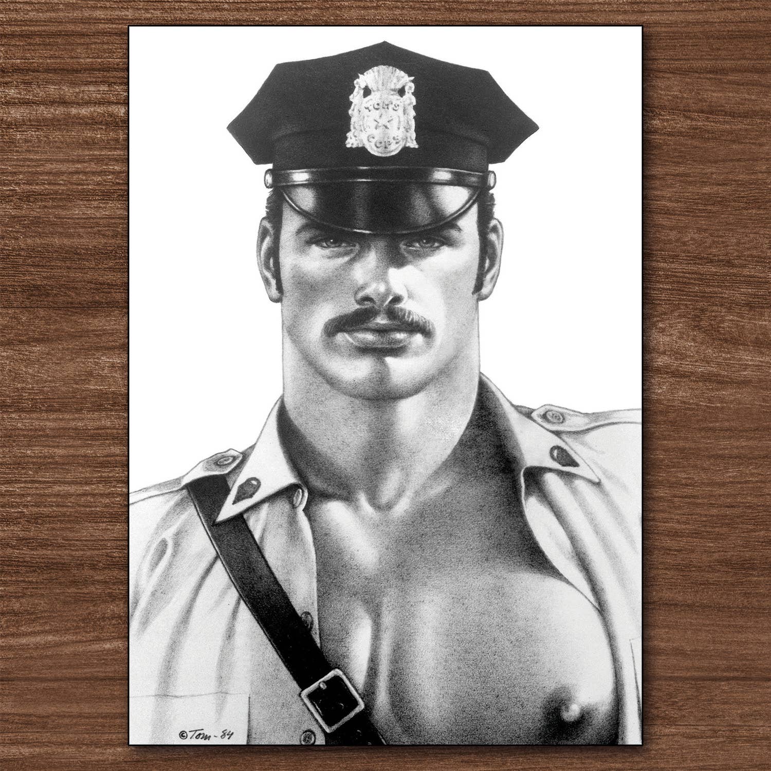 Tom of Finland ansichtkaart „TOM's COP” (Gay, Queer, LGBTQ)