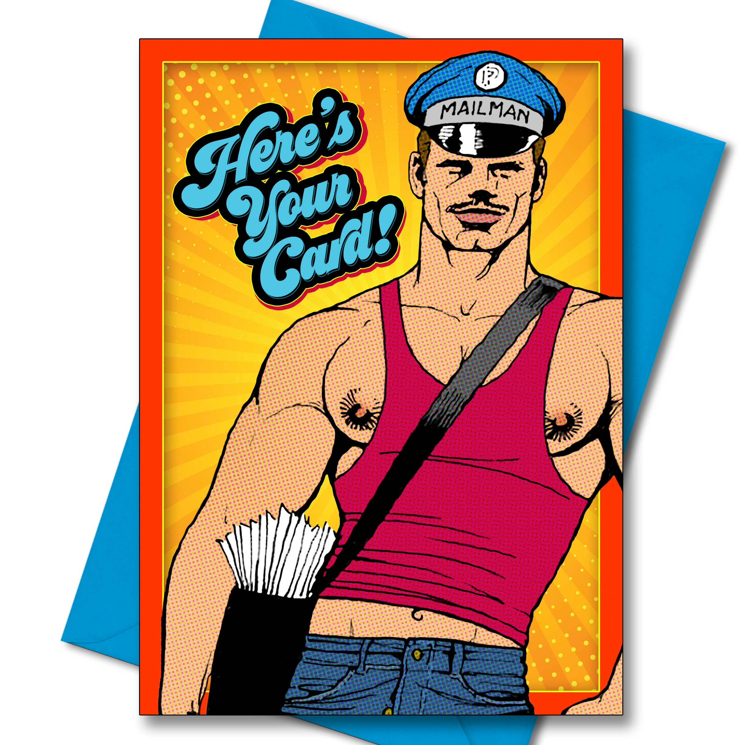 Tom of Finland Postman Verjaardagskaart (Homo, Queer, LGBTQ)