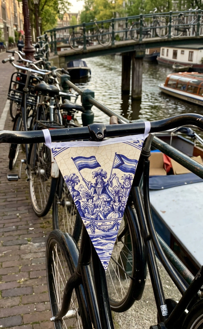 Delft Tile Pride Bike Flag