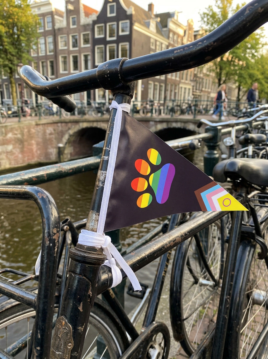Pride Paw Bike Flag