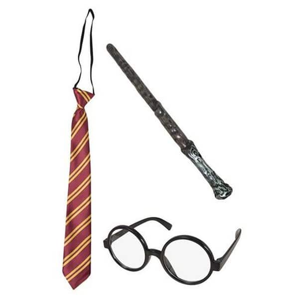 Pack lunettes + baguette + cravate Harry Potter