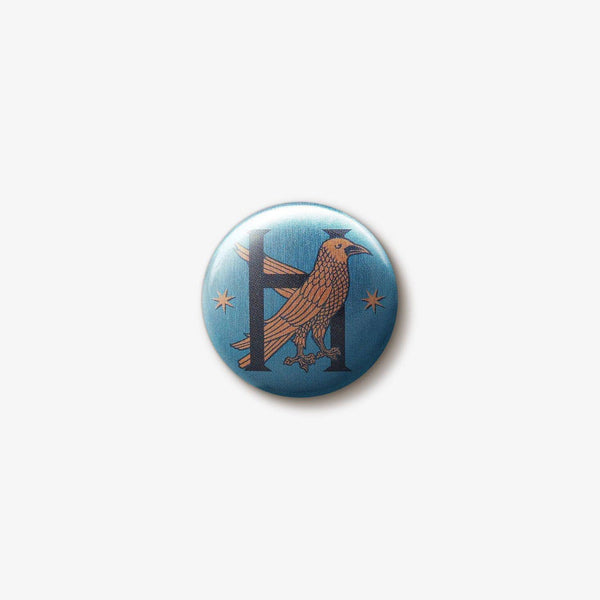 Ravenclaw House Raven Button Badge