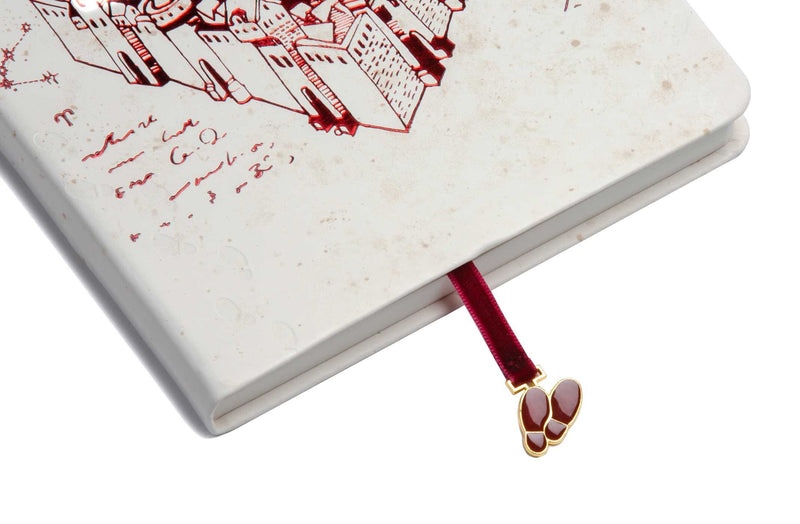 Marauder's Map Journal with Ribbon Charm
