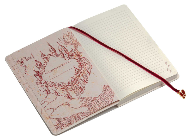 Marauder's Map Journal with Ribbon Charm