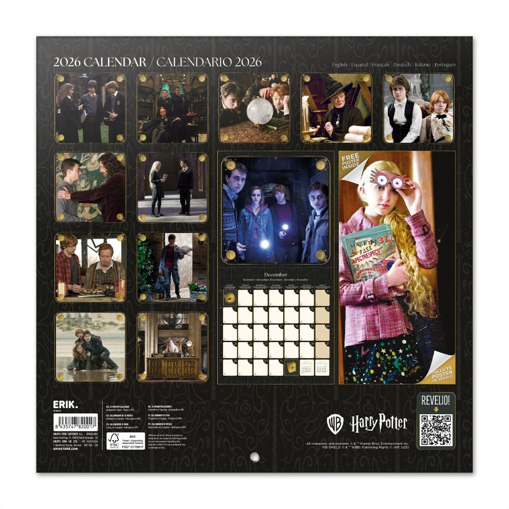 Harry Potter 2026 Calendar