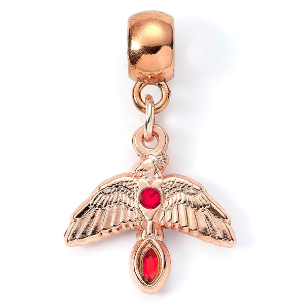 Harry Potter Fawkes Rose Gold Plated Slider Charm