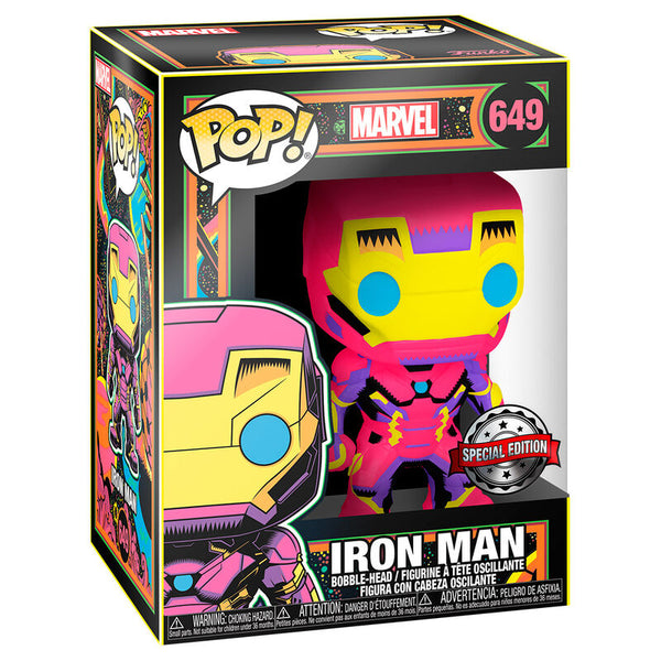 Marvel POP! Iron Man Black Light Exclusive