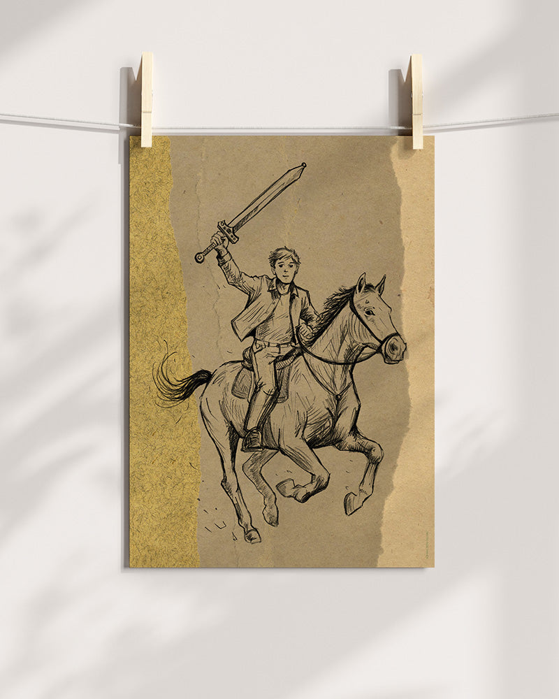 De Koning van Niemandsland Art Print