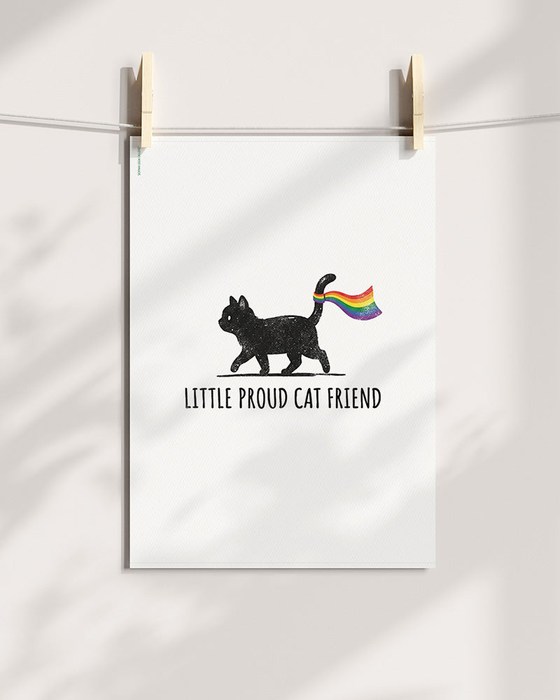 Worldpride Little Proud Cat Art Print