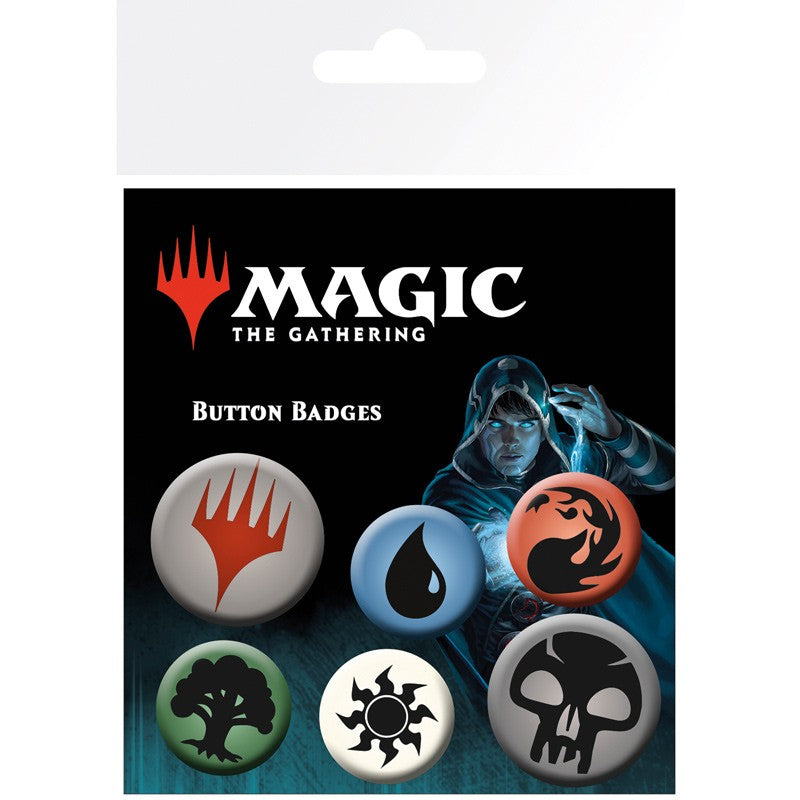 Magic the Gathering Badge Pack – Mana-symbolen