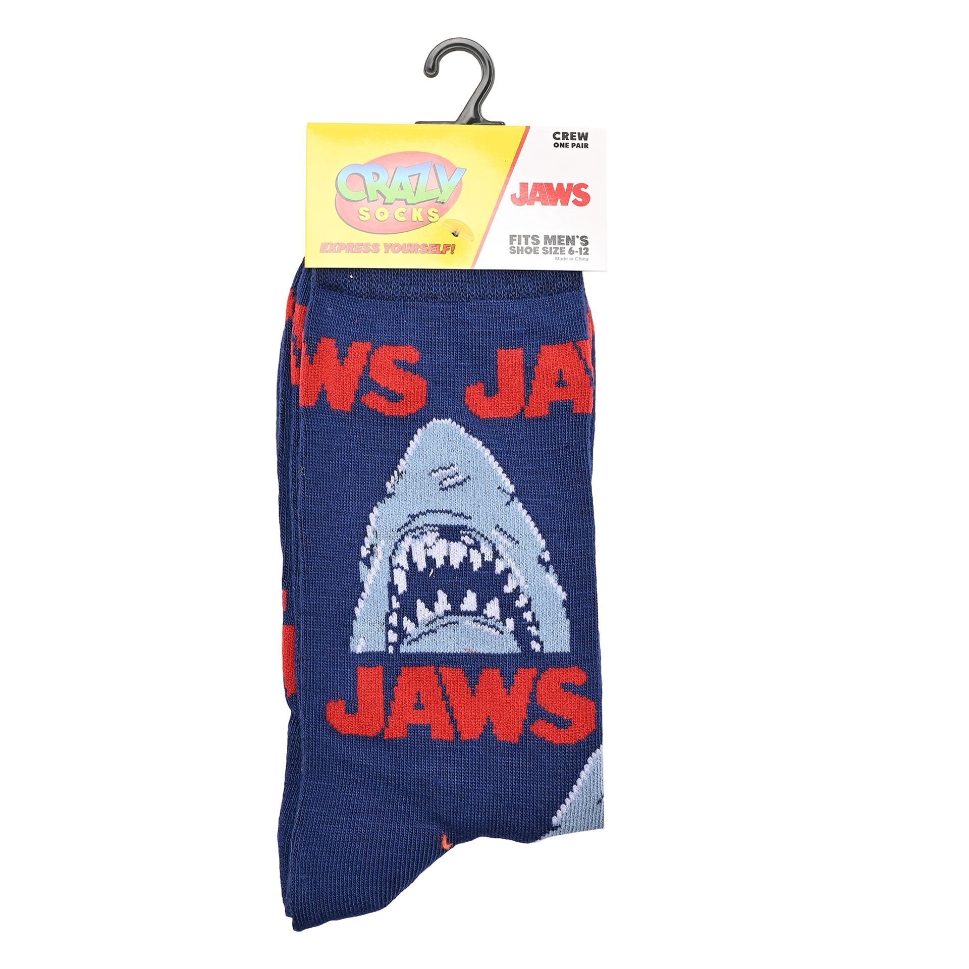 Mens Crew Socks "Jaws Attack"