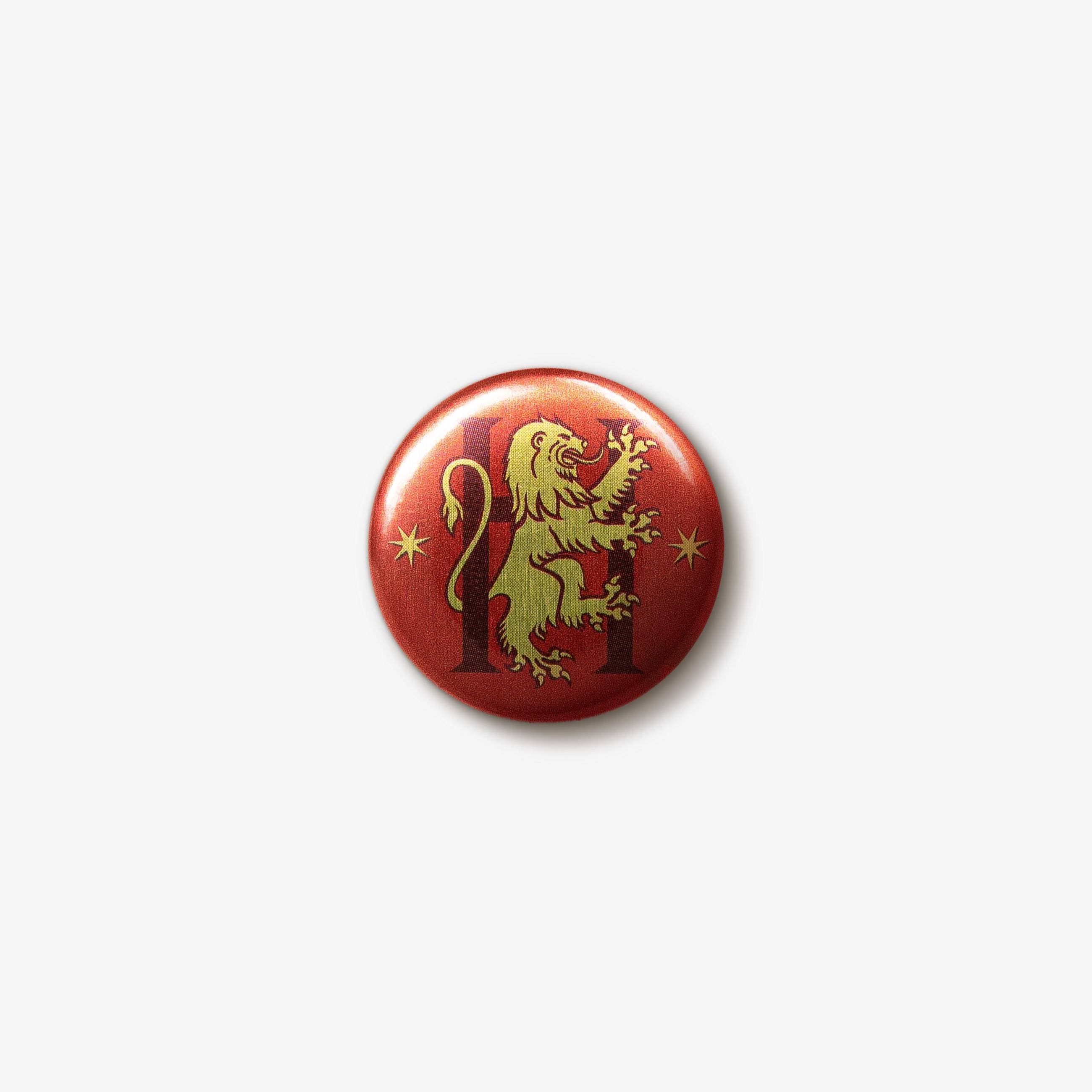 Gryffindor House Lion Button Badge