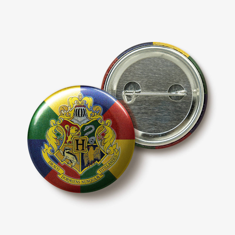 Hogwarts School Crest Button Badge