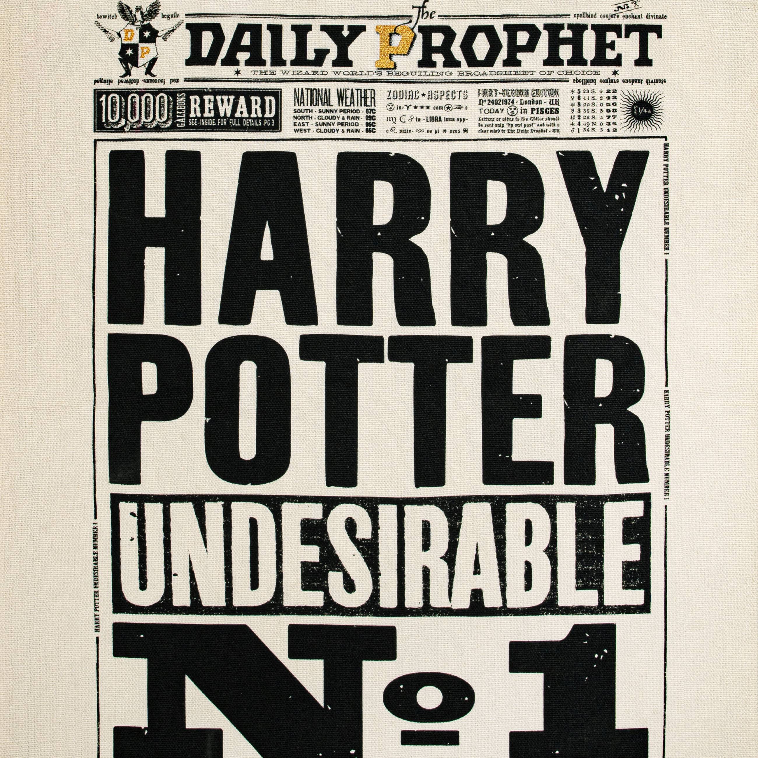 Sac fourre-tout « Harry Potter Indésirable n°1 » de The Daily Prophet