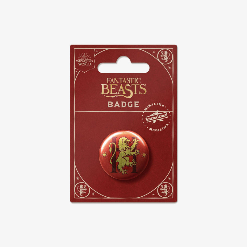 Gryffindor House Lion Button Badge