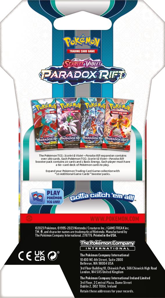 Pokémon Scarlet & Violet Paradox Rift Sleeved Booster