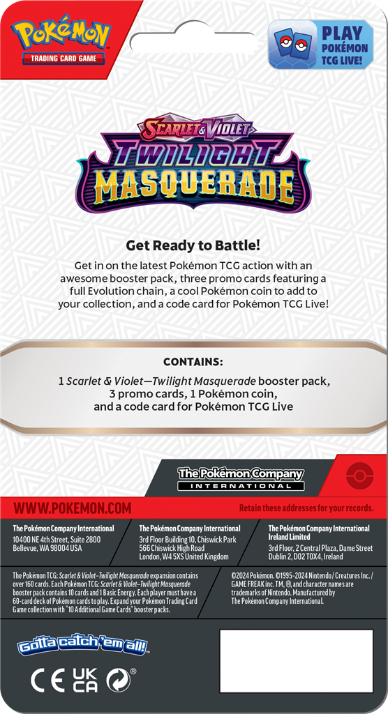 Pokémon Twilight Masquerade Premium Checklane Blister